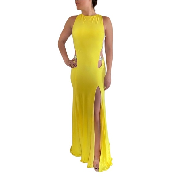 Jovani Yellow Gown - Picture 1 of 5